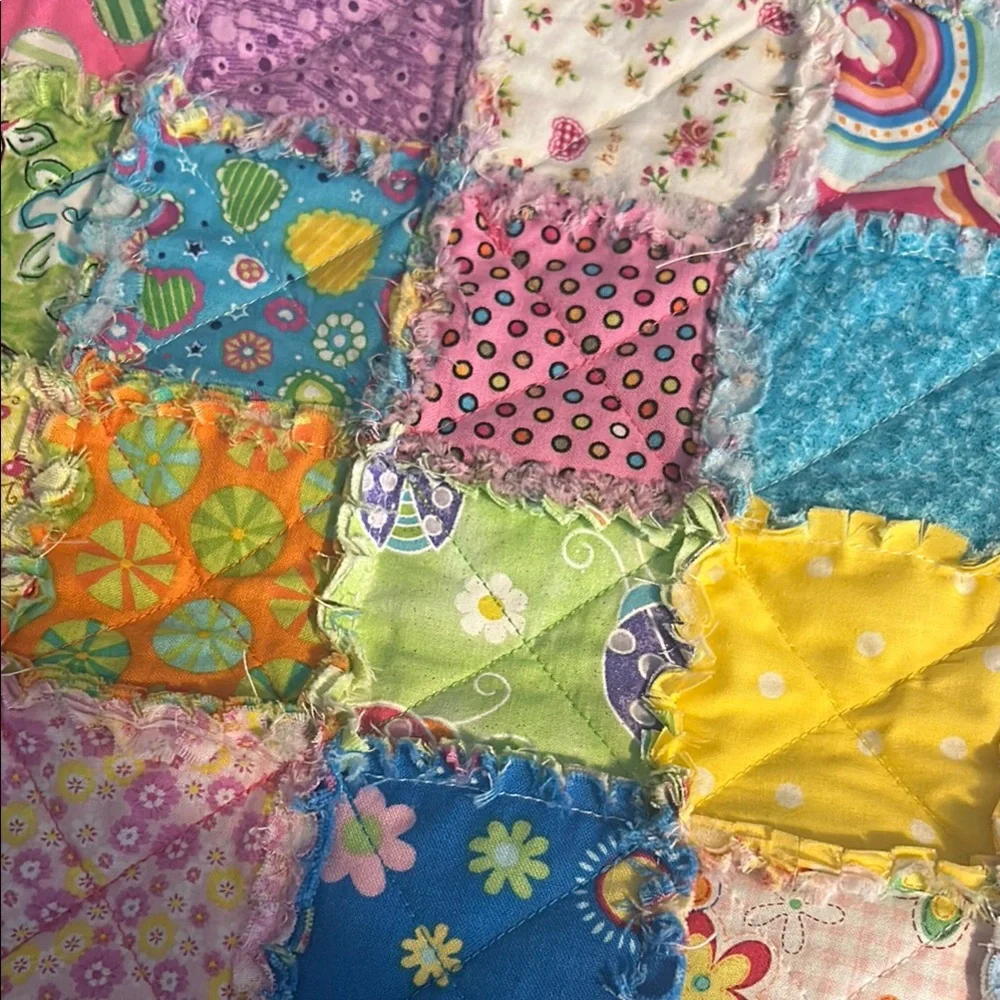 Colorful Baby Doll Patchwork Quilt